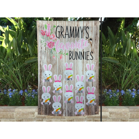 Garden Flag - EASTER BUNNY Flag