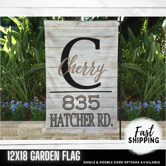 Garden Flag - Address Flag