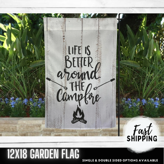 Garden Flag - Campfire Flag