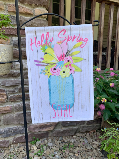 Garden Flag - Hello Spring