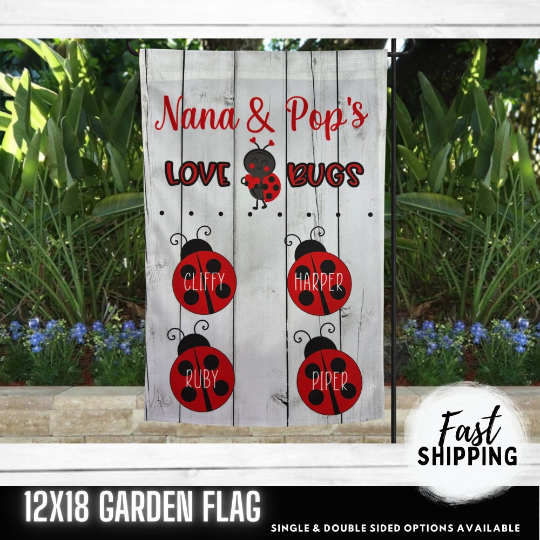 Garden Flag - Love Bugs Flag