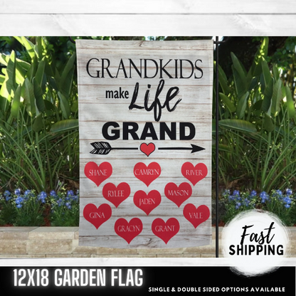 Garden Flag - Grandkids Flag