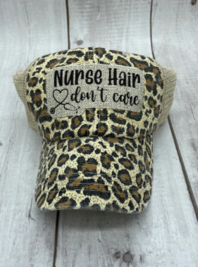 Patch Hat- NURSE HAIR DON'T CARE