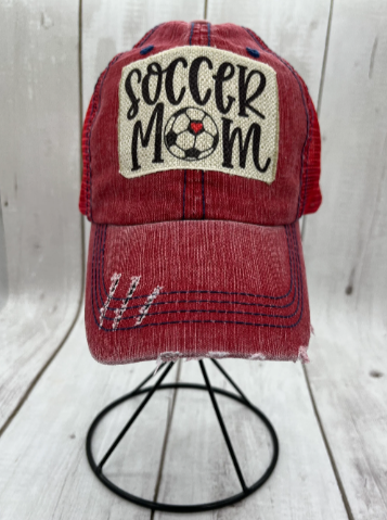 Soccer Hat- SOCCER MOM