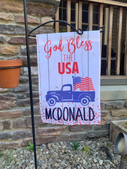 Garden Flag - USA Truck Flag