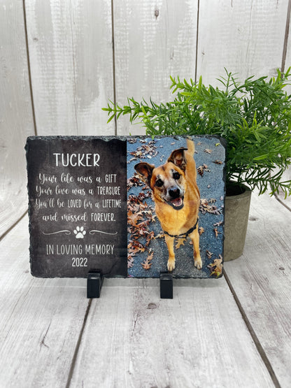 Photo Slate - Pet Memorial Slate