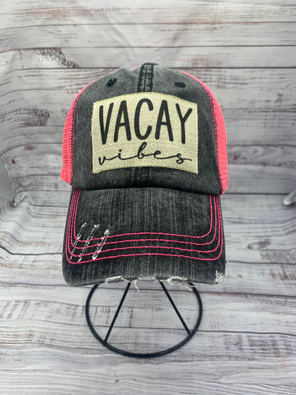 Vacation Hat- VACAY VIBES