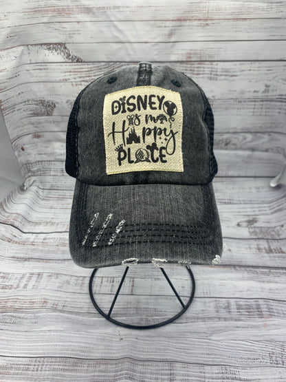 Disney Hat- DISNEY IS MY HAPPY PLACE